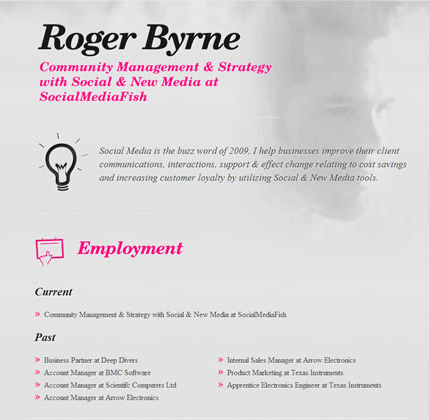 creative resume templates free. Free HTML Resume Template by